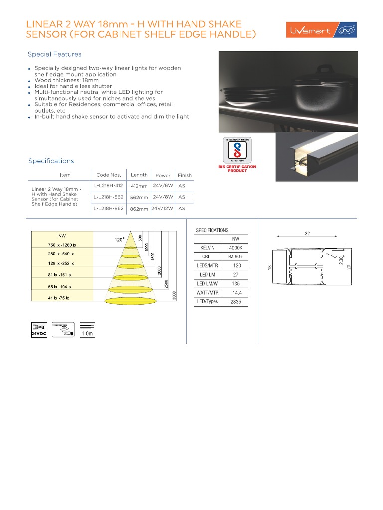 Linear Two Way 18mm With Hand Shake Sensor | PDF