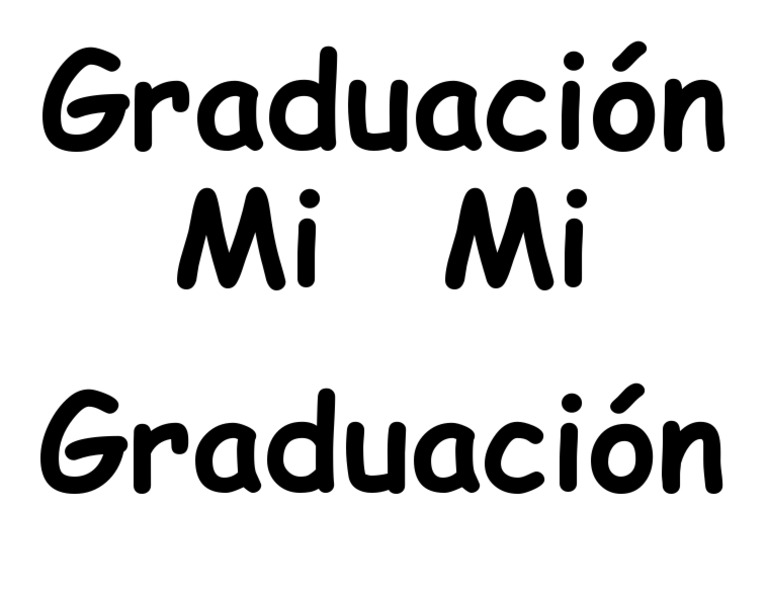 Mi Graduacion Letras | PDF
