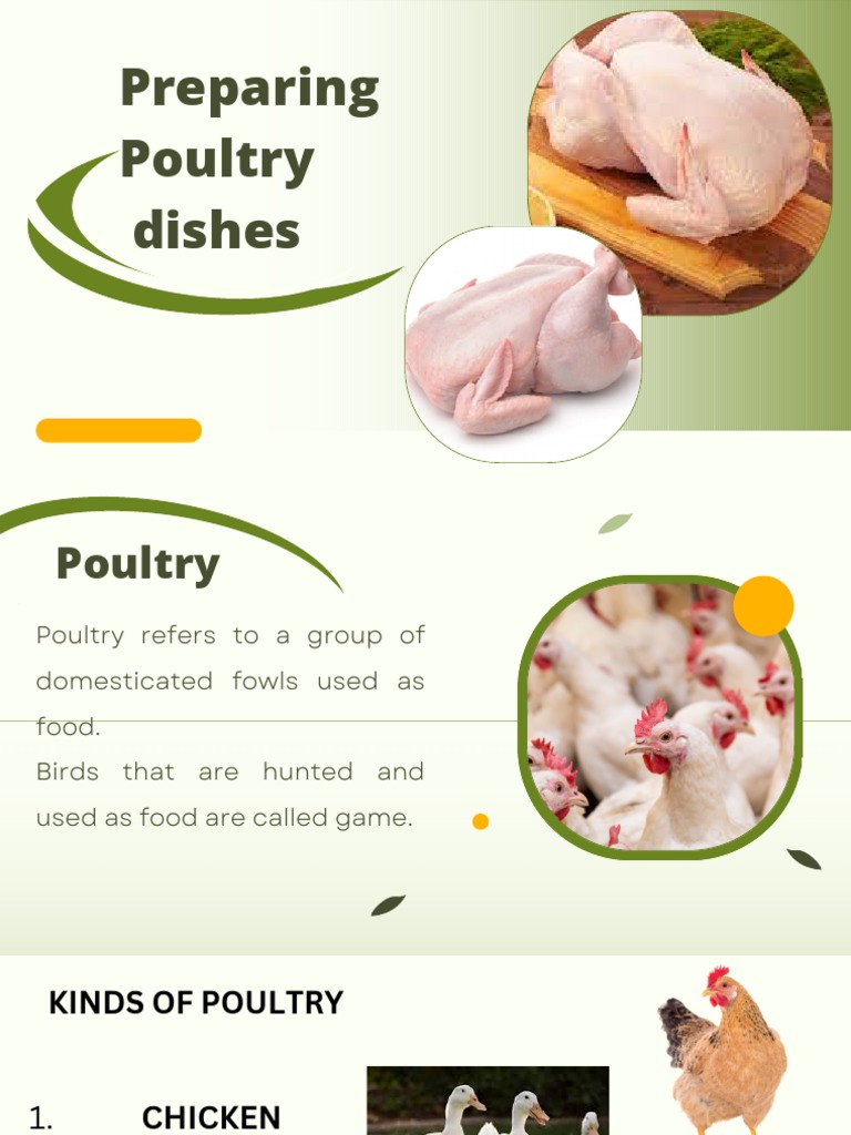 Preparing Poultry Dishes PDF Poultry Foods