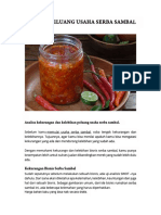 Analisa Bisnis Sambal