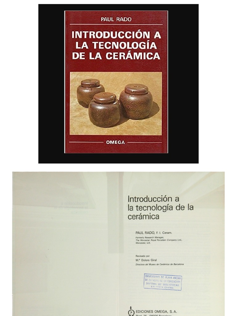 Introducción A La Tecnología de La Cerámica, Paul Rado | PDF