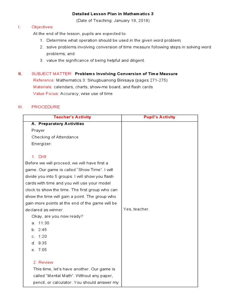 Problems involving conversion of time measure pdf