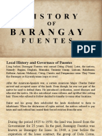 History of Barangay P Fuentes