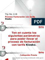 Tip No. 119 Proceso Facturacion Con Tarifa Kiosko Diciembre - 21