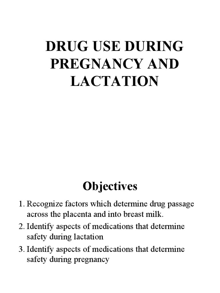 Drug Use During Pregnancy and Lactation PDF Pregnancy Breastfeeding