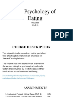 W INTRO The Psychology of Eating