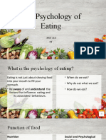 W1 - The Psychology of EatingB - Slides