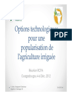 Options Technologiques D'irrigation - 2ie Keita