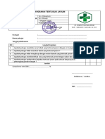 Daftar Tilik - Tertusuk Jarum