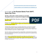 Russia Banks To Be Cut From Swift