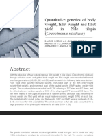 Quantitative Genetics of Body Weight, Fillet Weight