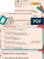 Relative Pronouns