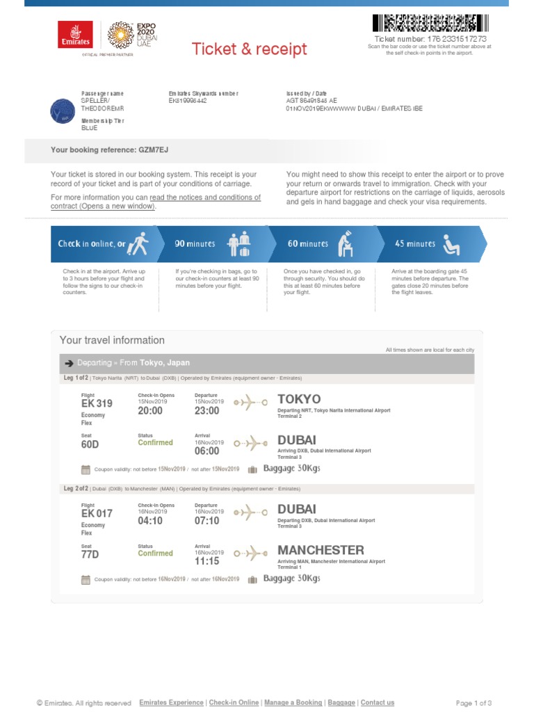 EK017 and EK319 Flight Details | PDF | Transport | Aviation