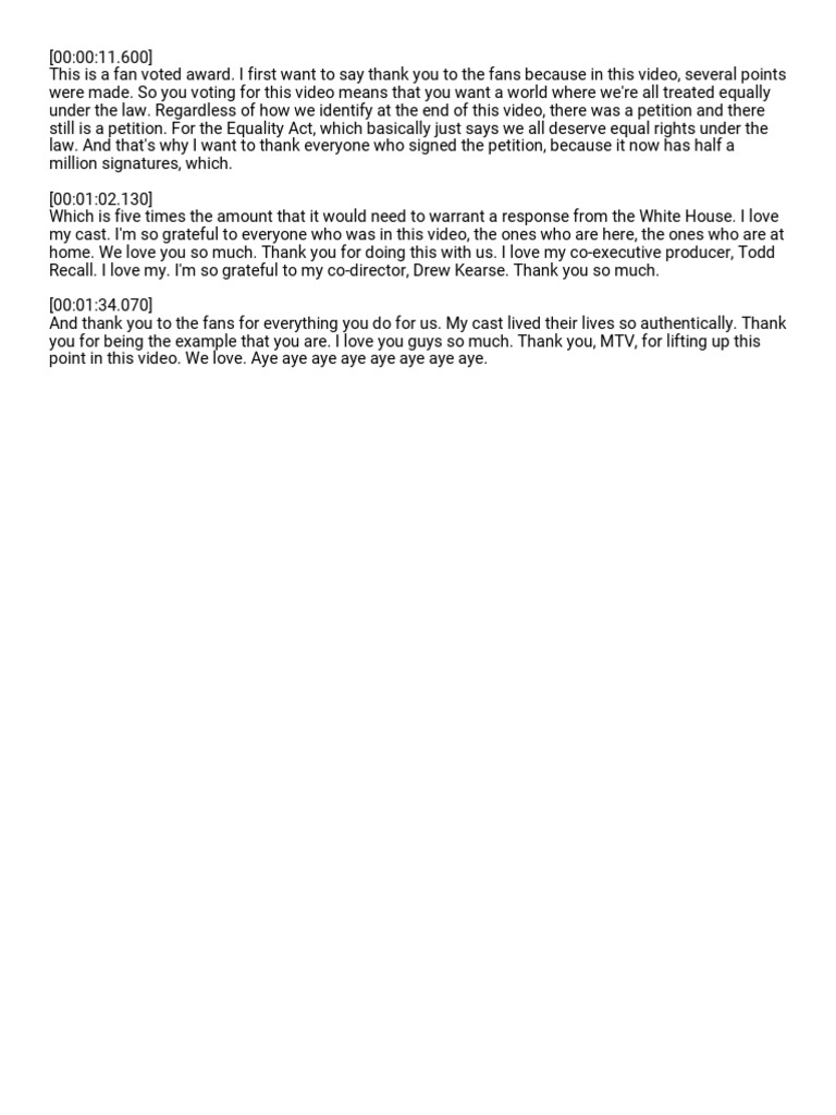 Taylor Swift's Billboard Speech Highlights | PDF