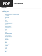 Reverse Shell Cheat Sheet