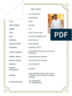 Sarath Madala Bio-Data