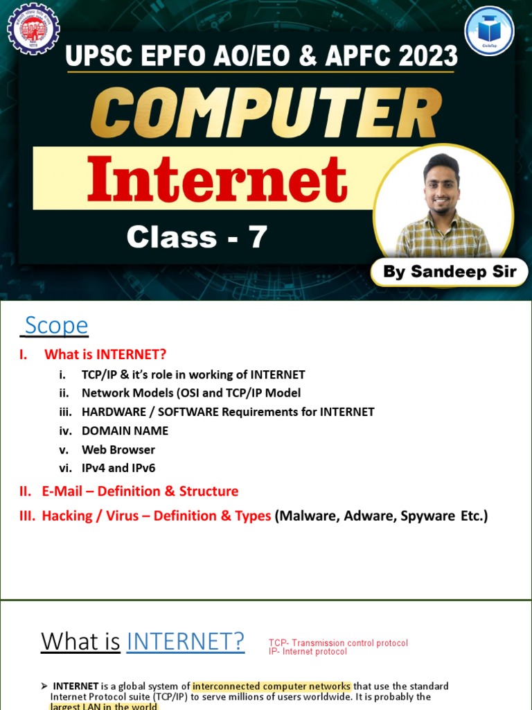 Computer knowledge pdf internet protocol suite malware