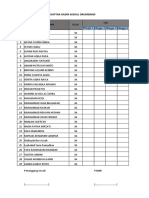 Daftar Hadir Kelas 1