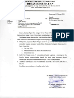 Surat edaran dokumentasi Rapid PKM