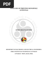 Analysis of Printed Monopole