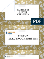 A LEVEL - UNIT-20 Electrochemistry