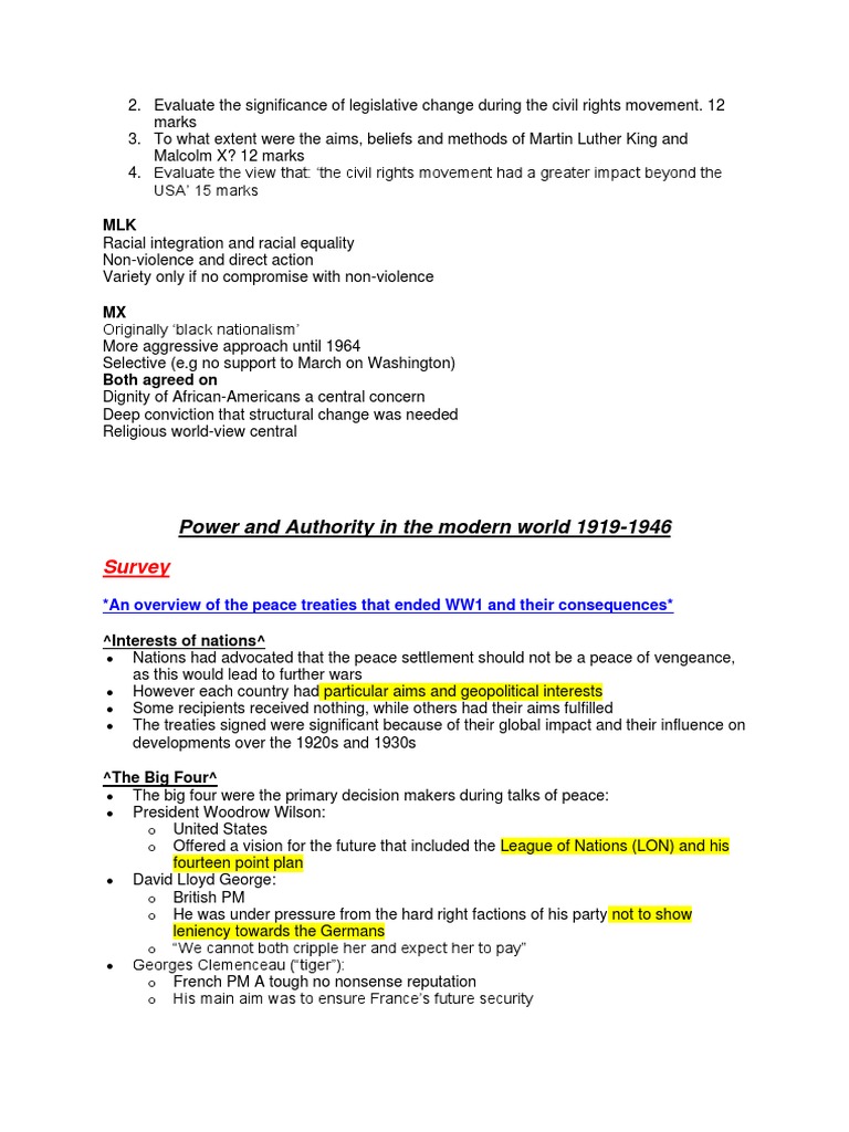 Core Hitlers Rise To Power Notes PDF Nazi Germany Adolf Hitler