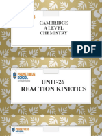 A Level - Unit-22 Reaction Kinetics