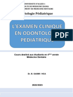 9.examen Clinique en Odontologie Pediatrique