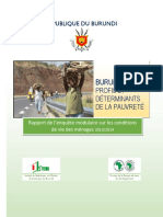 Burundi - Profil Et Déterminants de La Pauvreté - Rappor Final - IsTEEBU
