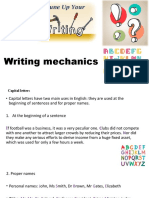 Writing Mechanics