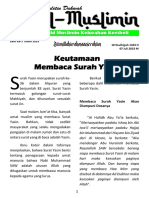 Buletin Dakwah "Al-Muslimin" Takmir Masjid Muslimin Kel. Kombeli Edisi Ke 1