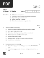 Old Question Paper 22519