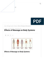 Effects of Massage On Body Systems - Muscular, Nervous, Circulatory ...