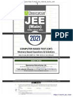 JEE Main 2021 July 25 Physics Shift 1