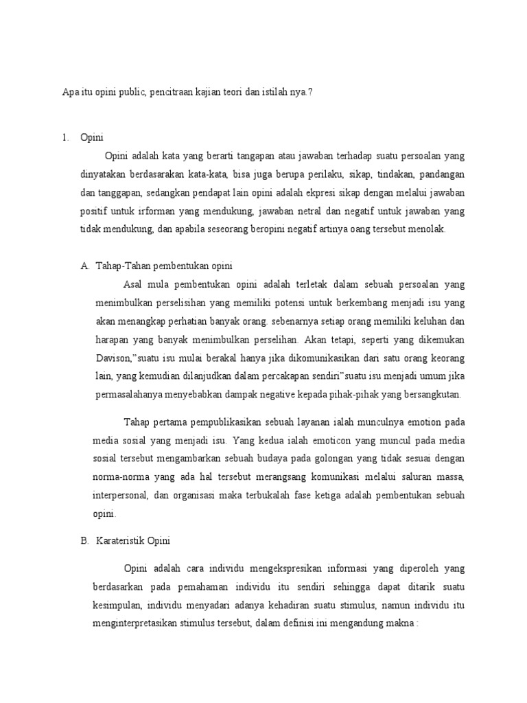 Opini Publik | PDF