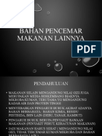 Bahan Pencemar Makanan