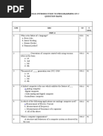 191CS111 Introduction To Programming in C