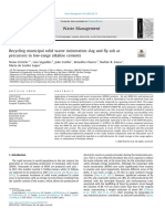 J.wasman.2020.01.013 - Recycling Municipal Solid Waste Incineration Slag and Fly Ash As Precursors in Low-Range Alkaline Cements