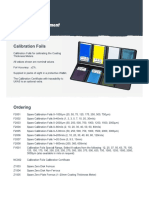 Calibration Foils