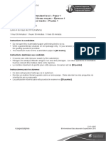 English A: Literature - Standard Level - Paper 1 Anglais A: Littérature - Niveau Moyen - Épreuve 1 Inglés A: Literatura - Nivel Medio - Prueba 1