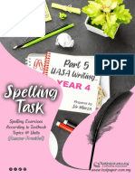 English Uasa Writing Part 5 - Spelling Task Year 4 01