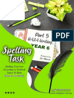 English Uasa Writing Part 5 - Spelling Task Year 6 01