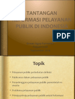 Kuliah Umum Tantangan Peningkatan Kualitas Pelayanan Publik