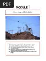 MODULE 1 Electric Charge and Coulombs Law