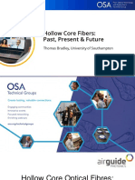 Hollow Core Fibers Past Present and Future