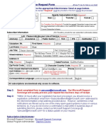 Visual Studio Subscription Enrollment Form