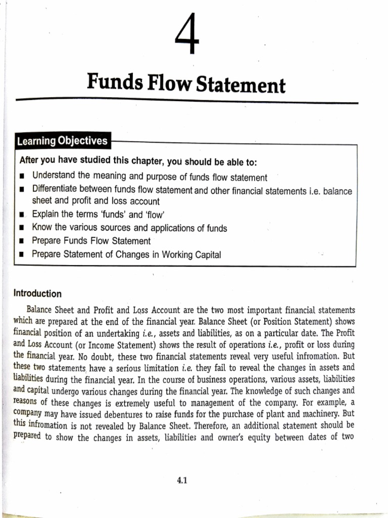 Fund Flow Part 1 Pdf Debits And Credits Cash Flow Statement