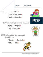 3rd Person Present Simple Rules Classroom Posters Grammar Guides 50502 4