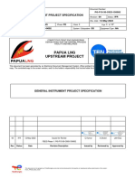 Papua LNG Upstream Project: General Instrument Project Specification
