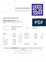 Aswini Salary Slip March